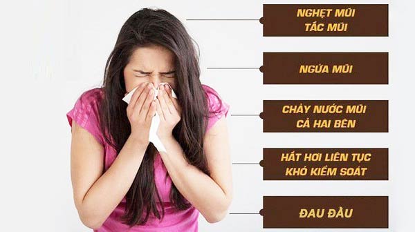 triệu chứng viêm mũi dị ứng