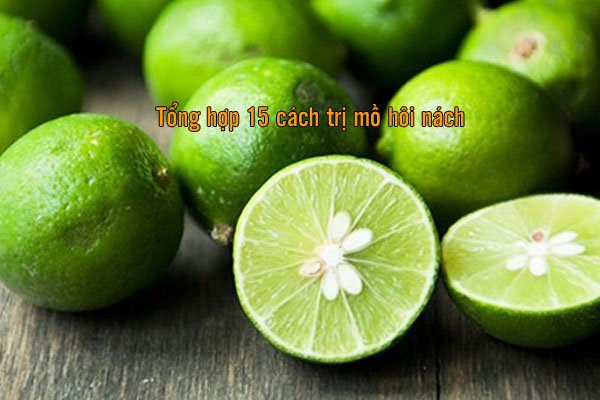 trị mồ hôi nách bằng chanh