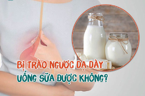 trào ngược dạ dày uống sữa được không