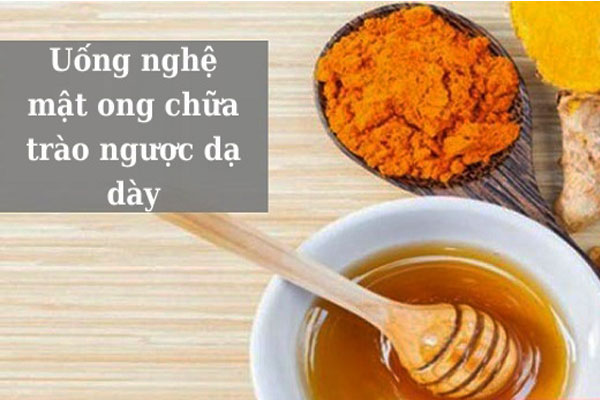 uống nghệ mật ong chữa trào ngược dạ dày