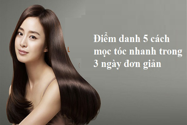 cách mọc tóc nhanh trong 3 ngày