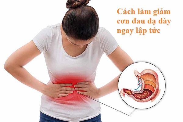 cách làm giảm cơn đau dạ dày ngay lập tức