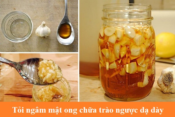 tỏi ngâm mật ong chữa trào ngược dạ dày