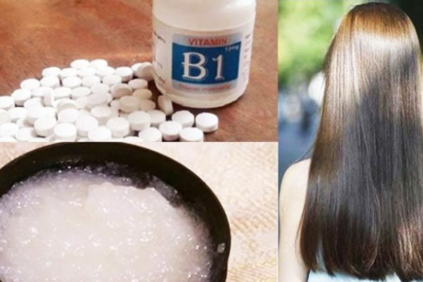 vitamin B1 để gội đầu