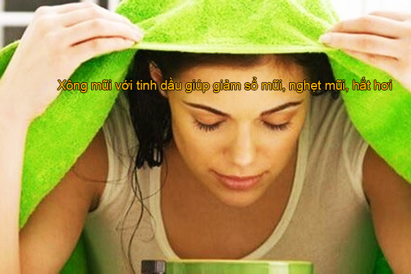 Xông mũi với tinh dầu