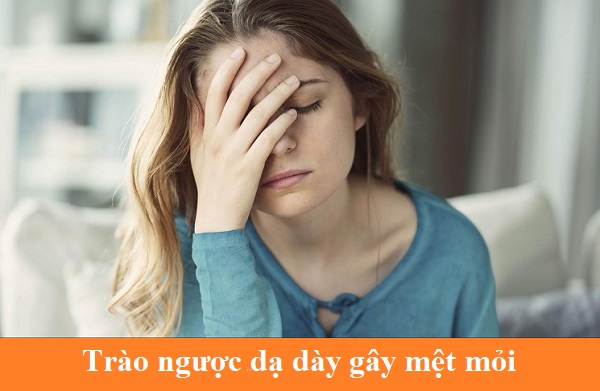 trào ngược dạ dày gây mệt mỏi