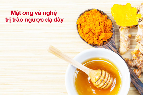 Cách trị trào ngược dạ dày bằng nghệ và mật ong