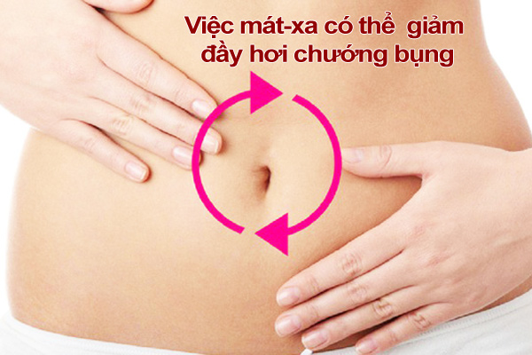 Mát-xa khi bị đầy hơi chướng bụng